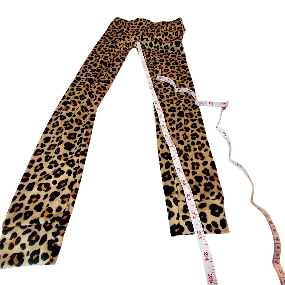 Cat And Jack Leopard Print Long Sleeve Stretchy Pajama Set For Women Size 8 - Picture 6 of 13